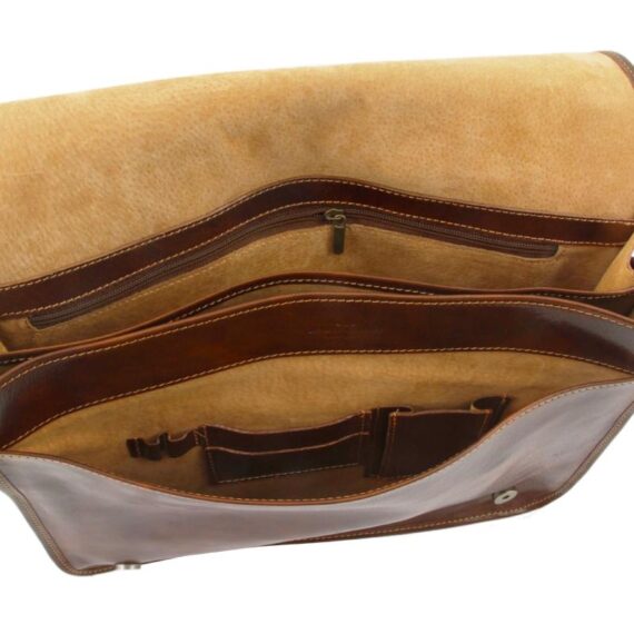 Ανδρική Τσάντα Δερμάτινη Messenger Double 15.6''