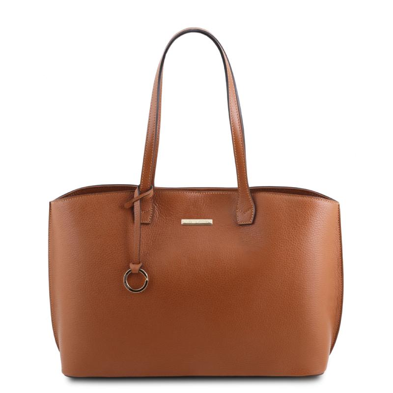 Gynaikeia-tsanta-dermatini-TL141828-cognac