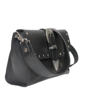 leather bag handmade black 1