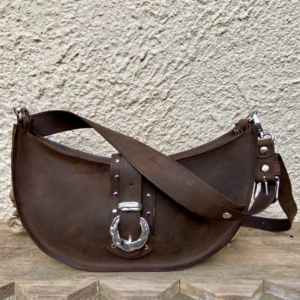 Δερμάτινη  Χειροποίητη Τσάντα Ώμου / Χιαστί Philipposleather