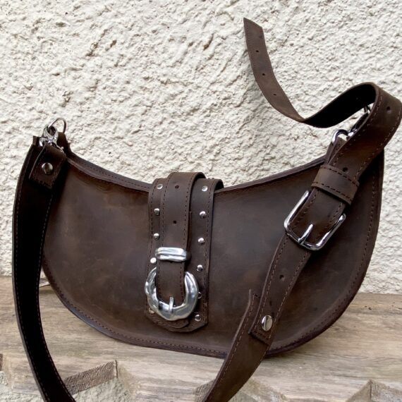 Δερμάτινη  Χειροποίητη Τσάντα Ώμου / Χιαστί Philipposleather