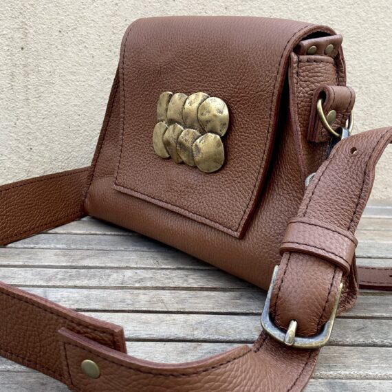 Δερμάτινη Χειροποίητη Τσάντα Ώμου / Χιαστί Philipposleather