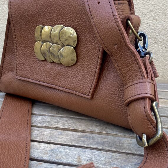 Δερμάτινη Χειροποίητη Τσάντα Ώμου / Χιαστί Philipposleather