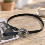Χειροποιήτη Δερμάτινη Γυναικεία Ζώνη Silver Philipposleather